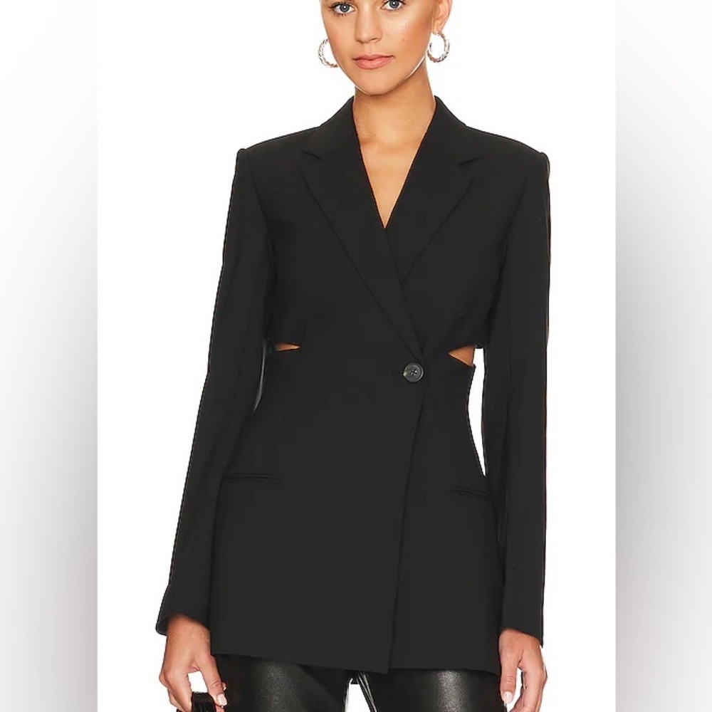 Helmut Lang Wool Black Blazer Size 4 NWT